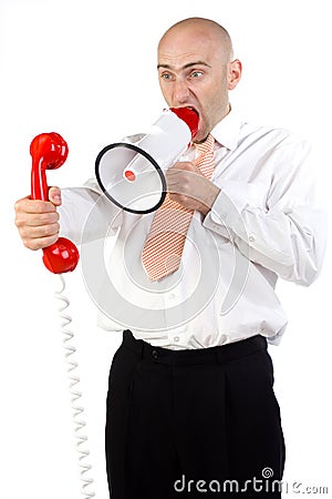 Frustrated businessperson Stock Photo