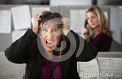 Frustrated Office Worker Stock Photo