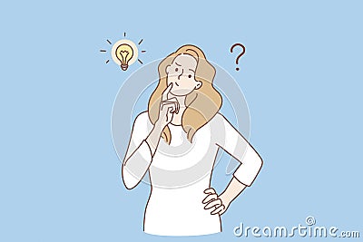 Frustration, doubt and question concept Vector Illustration