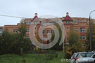 Moscow Oblast. Fryazino City. New Part of Fryazino City. Editorial Stock Photo