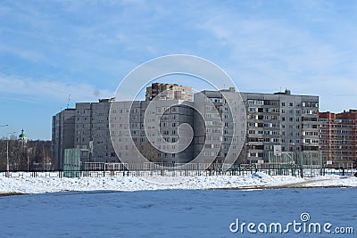 Fryazino. Walk to the city. East Fryazino. Stock Photo