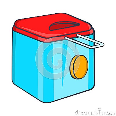 Fryer icon, cartoon style Vector Illustration