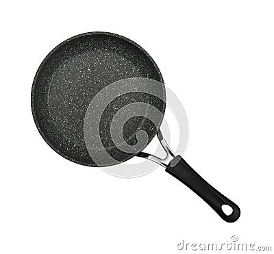 Frying pan with nonstick surface isolated Stock Photo