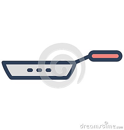 Frypan Isolated Vector icon which can be easily modified or edit Vector Illustration