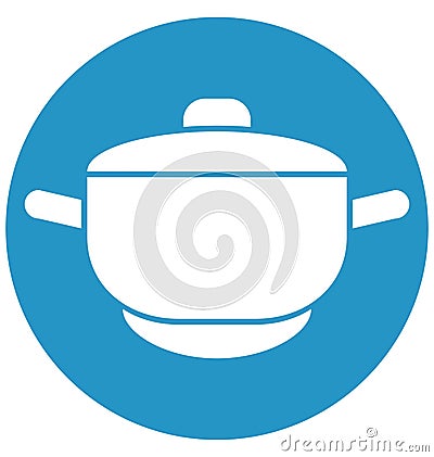 Frypan Isolated Vector icon which can be easily modified or edit Vector Illustration