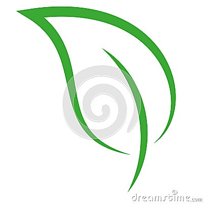 Leaves, plant and pixels, garden and plants logo, Photo and video logo Stock Photo