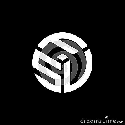 FSV letter logo design on black background. FSV creative initials letter logo concept. FSV letter design Vector Illustration