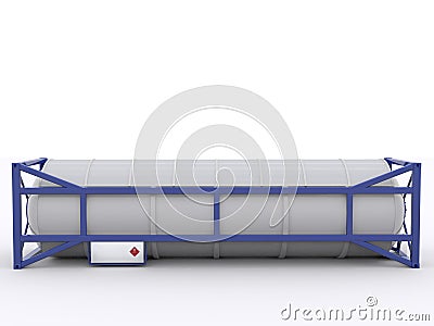30ft Tank container Stock Photo