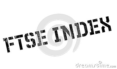 Ftse Index rubber stamp Stock Photo