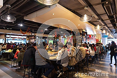 Fu Hang Soy Milk or Fu Hang Dou Jiang, a famous traditional breakfast restaurant in Huashan Market Building Editorial Stock Photo