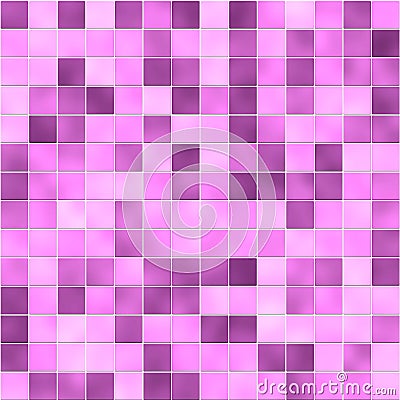 Fuchsia bathroom tiles Stock Photo