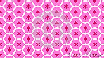 Fuchsia Seamless Star Pattern Vector Art Stock Photo