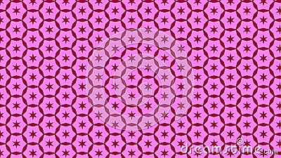 Fuchsia Seamless Stars Pattern Background Illustrator Stock Photo