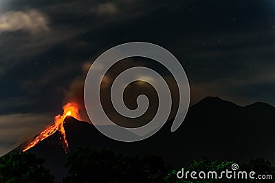 Fuego volcano erupting in Guatemala Stock Photo