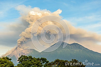 Fuego volcano erupting in Guatemala Stock Photo