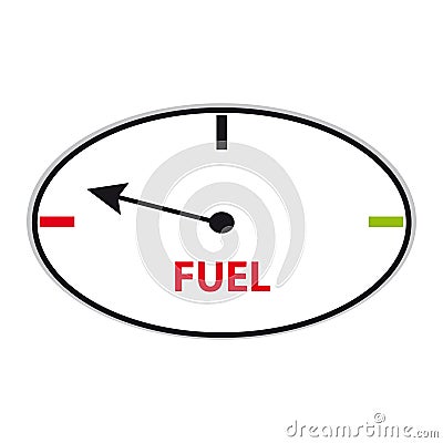Fuel control symbol on white background Vector Illustration