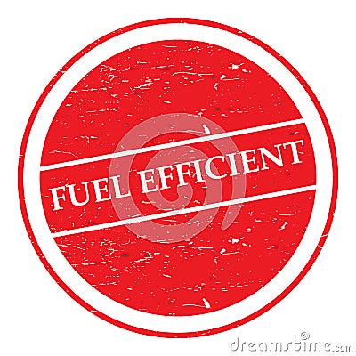 Fuel efficient stamp Stock Photo