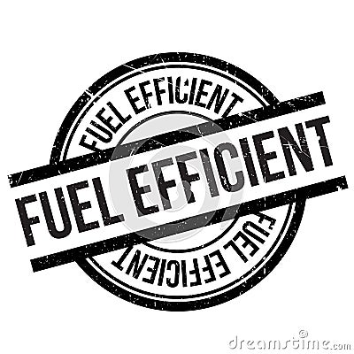 Fuel efficient stamp Vector Illustration