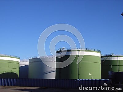 Fuel farm Stock Photo