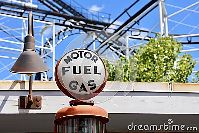 Fuel Gas and Motor Vehicle Station Stock Photo