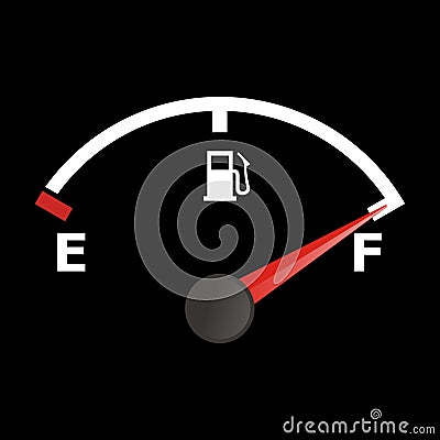 Fuel gauge Stock Photo