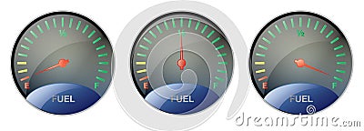 Fuel Gauge Vector Illustration