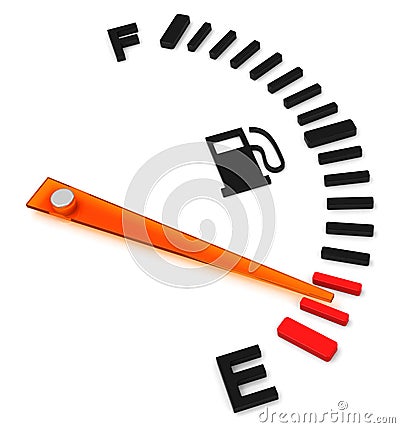 The fuel gauge Stock Photo
