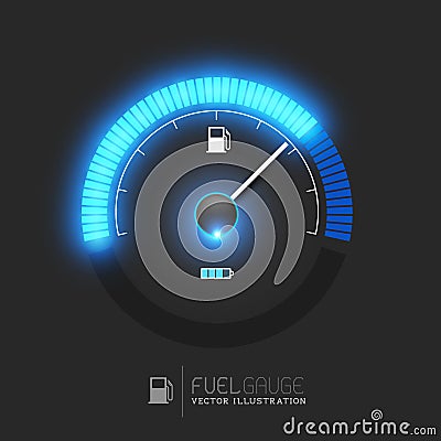 Fuel Gauge Vector Vector Illustration