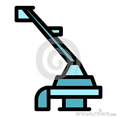 Fuel handle trimmer icon vector flat Stock Photo