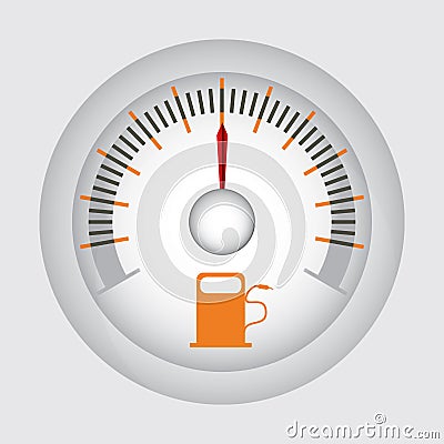 Fuel indicator Stock Photo