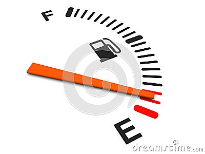 Fuel meter Cartoon Illustration