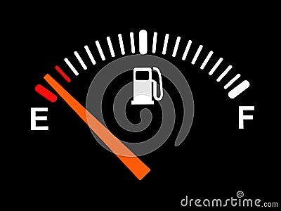 Fuel meter Cartoon Illustration