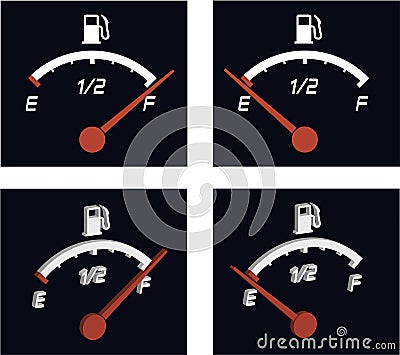 Fuel meter Vector Illustration