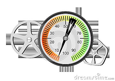 Fuel meter Vector Illustration