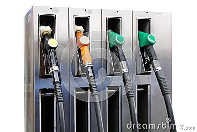 Fuel nozzles Stock Photo