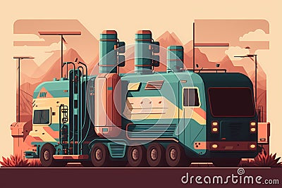 Fuel production. Fuel industry concept. Stock Photo