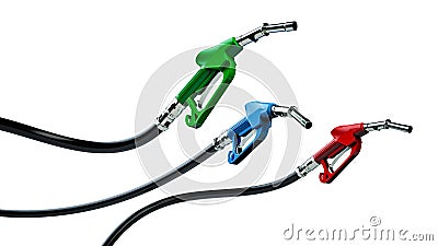 Fuel pump nozzle Stock Photo