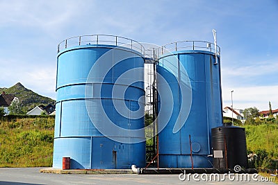 Fuel silo Stock Photo