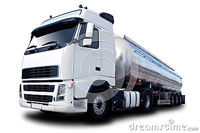 Fuel Tanker Truck Stock Photo