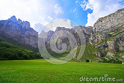 Fuente De mountains in Cantabria Spain Stock Photo