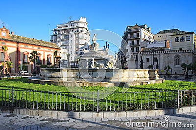 Fuente de Sevilla, in Seville, Spain Stock Photo