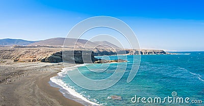 Fuerteventura, Ajuy beach in Canary island, Spain Stock Photo