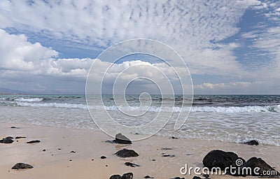 Fuerteventura, Canary Islands, beaches collectively called Grandes Playas Stock Photo