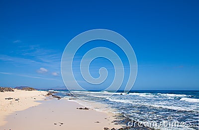 Fuerteventura, edge of Burro beach Stock Photo