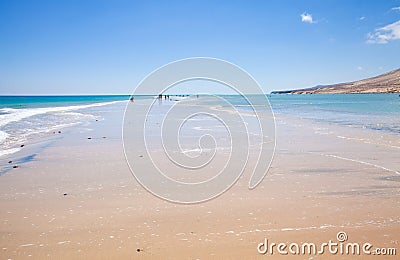 Fuerteventura, Playa De Sotavento Stock Photo