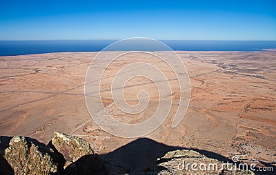 Fuerteventura, view west from Tindaya Stock Photo