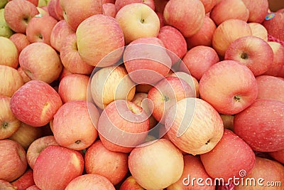 Fuji apples Stock Photo