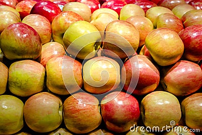 Fuji apples Stock Photo