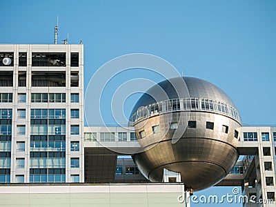 Fuji Television Headquarter at Odaiba city in Tokyo, Japan Stock Photo