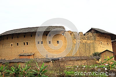 Fujian earthen structures Editorial Stock Photo